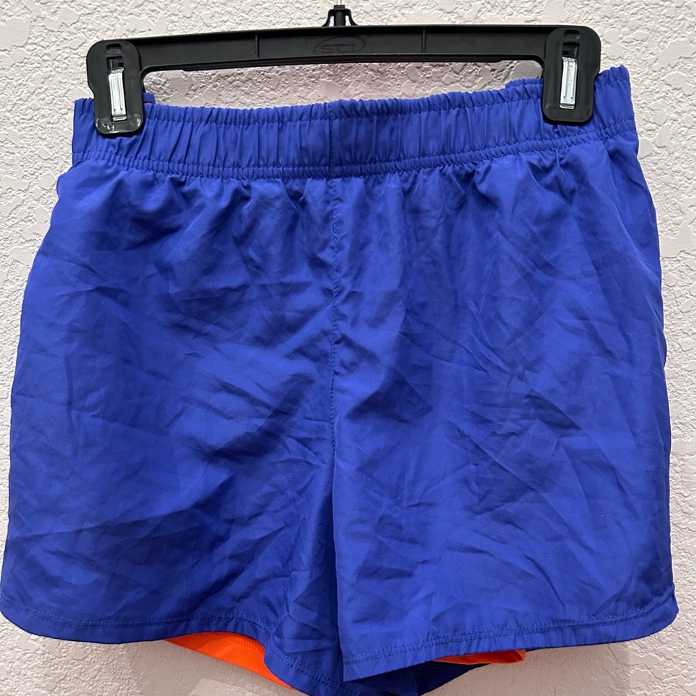 5/25$ Blue Athletic Shorts with Orange Lining B5
